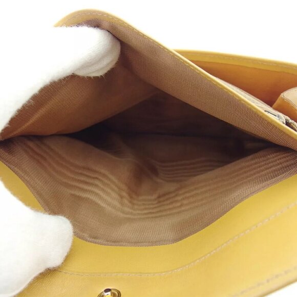 Celine long wallet macadam beige PVC x leather Authentic USED - Picture 10 of 11